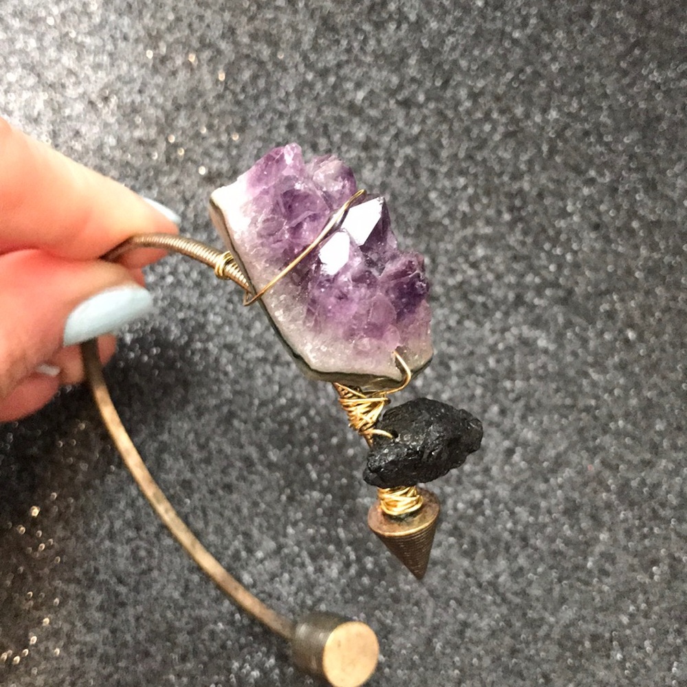 Amethyst Broken Arrow Bracelet - image 2